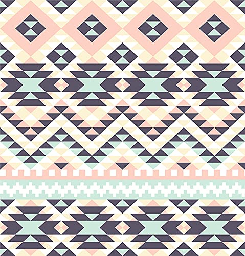 Papier peint intissé ethnique violet 208x146cm décoration meuble - 3