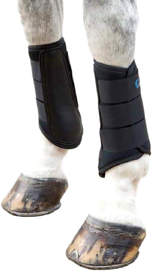 black brushing boots