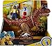 Fisher-Price Imaginext Jurassic World Dinosaur Toy Camp Cretaceous Carnotaurus Toro & Darius Figure Set for Pretend Play Kids Ages 3+ Years