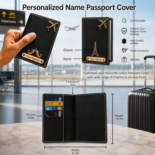 Image of Customized Wallet Gift Set for Men | Personalized Wallet, Passport Cover, Keychain & Sunglass Cover | Gift for Husband & Boyfriend