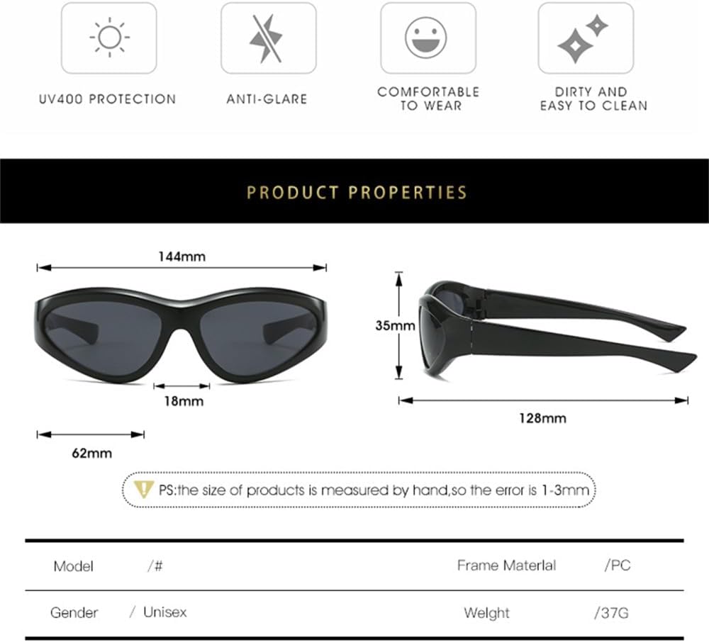 Punk Sports Sunglasses For Women Men Steampunk Sun Glasses For Mirror Vintage Eyewear Shade UV400