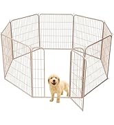 Amazon | YumeTail ペットサークル 大型犬用 折りたたみ式 メタル
