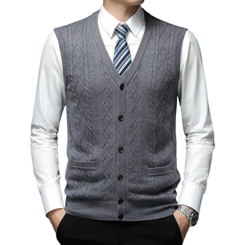 Gilet en tricot homme mélange cachemire jacquard cadeau idéal