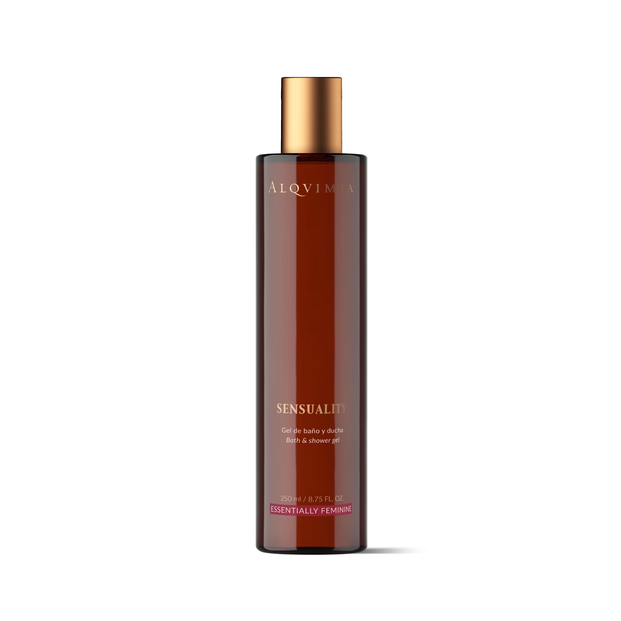 ALQVIMIA Sensuality - Gel doccia da 250 ml, antiossidante e tonificante con oli essenziali, gel doccia con estratto di iris per pelle radiante e jojoba per ridurre le dimensioni dei pori