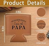 Fathers Day Birthday Gifts For Dad From Wife Daughter Son, My Favorite People Call Me Papa Beer Can Coozie, Cans Holder Present For Husband, Cozy Bottle Sleeve Accessories, A22