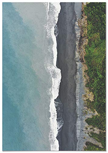 Panorama Cuadro Cartón Pluma Vista Aérea Costa 50