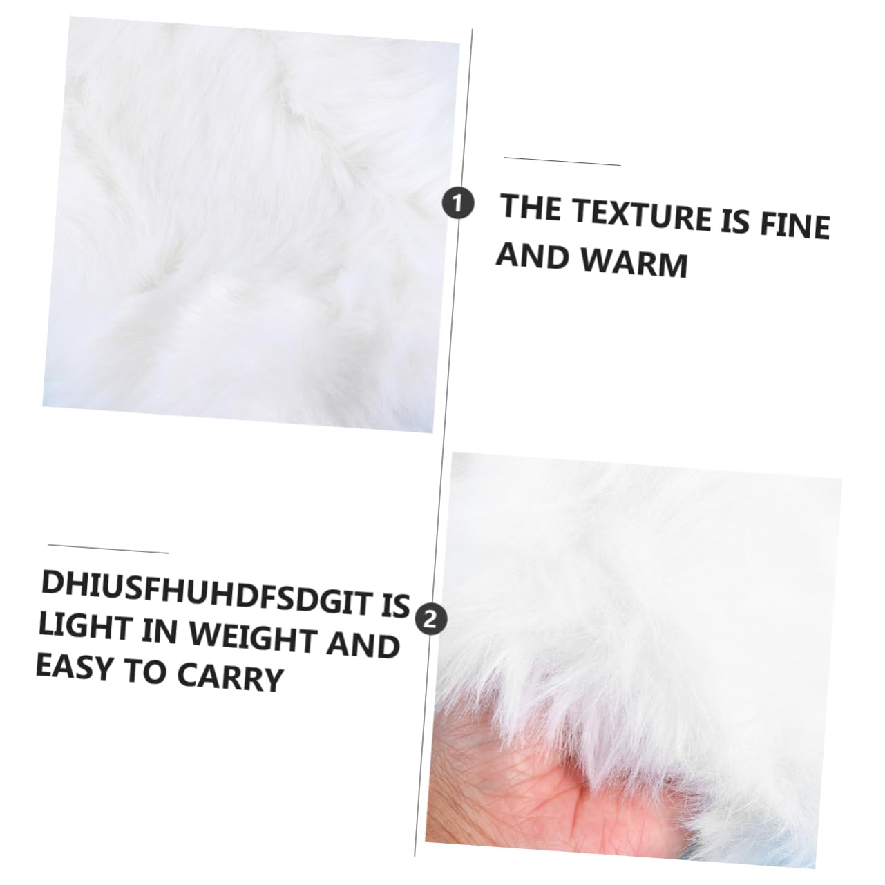 Calentador De Manos De Piel De De Imitación Silenciador De Manos Orejeras Peludas Guantes De Lana Cálidas Manos para Mujer Orejeras Calentadores De Manos Calentador De Manos