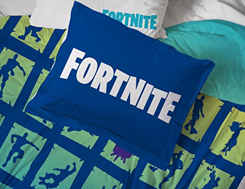 Image of Jay Franco Fortnite Boogie Bomb 7 Piece Full Bed Set - Includes Reversible Comforter & Sheet Set - Super Soft Fade Resistant Microfiber Bedding (Official Fortnite Product)