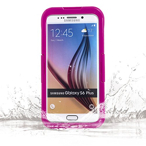 vcloo Galaxy S6 Edge Plus Waterproof Case, IP68 Galaxy S6 Edge Plus Waterproof Case, Dust Proof, Snow Proof, Shock Proof Case, Heavy Duty Protective Underwater Case for Galaxy S6 Edge Plus