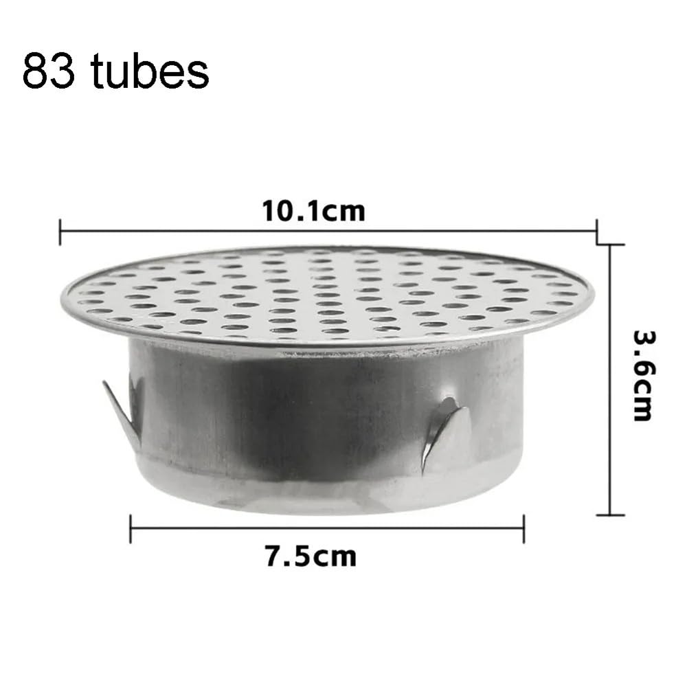 Tapón de drenaje de acero inoxidable 304 para tubos de PVC, colador de alto flujo para un drenaje eficaz (compatible con tubos de 50 a 200 mm)