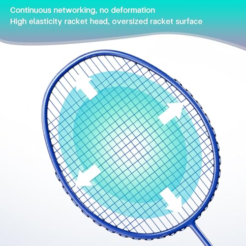 Image of Badminton Racket,Badminton Rackets,Both Offensive and Defensive,Lightweight 75g All Carbon Fiber One-Piece Molded Professional Durable Single Racket,Including 1 Ball Bag