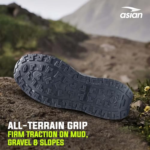 Image of ASIAN Everest W-21 Women's Trekking & Hiking Shoes | Durable Outdoor Footwear with Anti-Slip Outsole, Soft Cushion Comfort & Water-Resistant Upper | Ideal for Travel, Biking & Trails