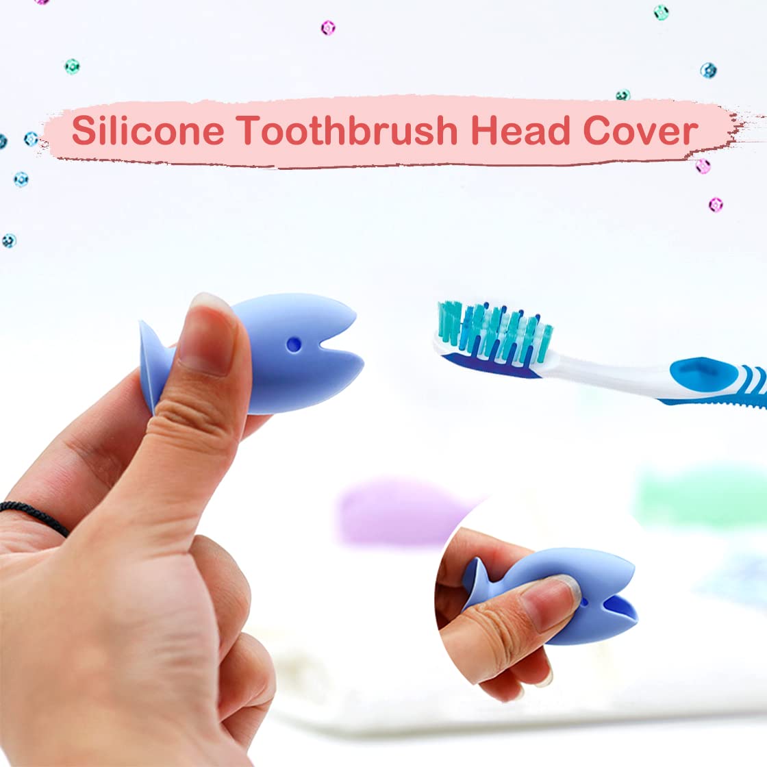 Amazon｜HyzaPhix 歯ブラシスタンド 12個セット 魚の形 収納 吸盤式