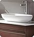 Fresca FVS8054WH Oval Acrylic Modern Bathroom Vessel Sink, White