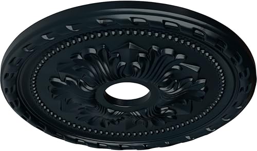 Miniatura 115 de Ekena Millwork CM20PM Medallón de techo Palmetto, 20 7/8 pulgadas de diámetro exterior x 3 5/8 pulgadas de diámetro interior x 1 5/8 pulgadas, Primed