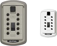 Vista 1 de Kidde AccessPoint 001414 KeySafe Original Slimline - Caja de bloqueo permanente con combinación de botón permanente y AccessPoint 001413 KeySafe