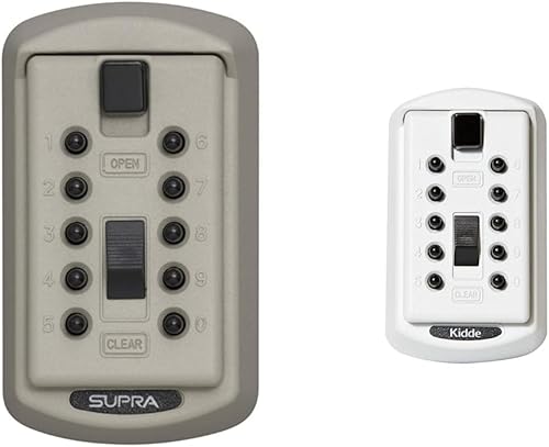 Miniatura 1 de Kidde AccessPoint 001414 KeySafe Original Slimline Push Button Combination Permanent Key Lock Box &amp; AccessPoint 001413 KeySafe Original Slimline