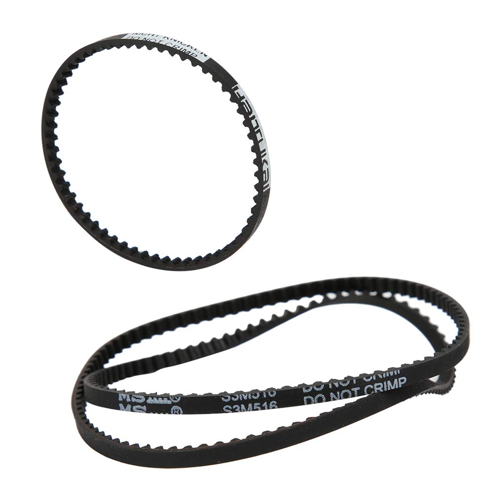 RC Spare Parts Durable Rear and Front Belt Sets for XI XIS RC Car Accessories, Easy to Install and Disassemble for Vehicles Remote Control Toys (Black)