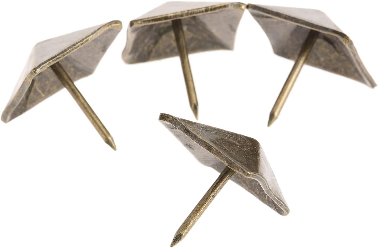 100Pcs 19x21mm Antique Bronze Nail Square Doornail Hardware Jewelry Box Sofa Decorative Tacks Stud Home Decor