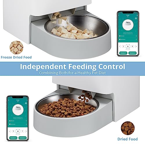Automatic-Cat-FeedersDouble-Hopper-Automatic-Cat-Food-Dispenser-with-Freshness-PreservationTimed-Cat-Feeders-for-Dry-FoodCat-Feeder-24G-Wi-Fi-Enabled-App-Control-Stainless-Steel-Bowl-for-Cats-Dogs