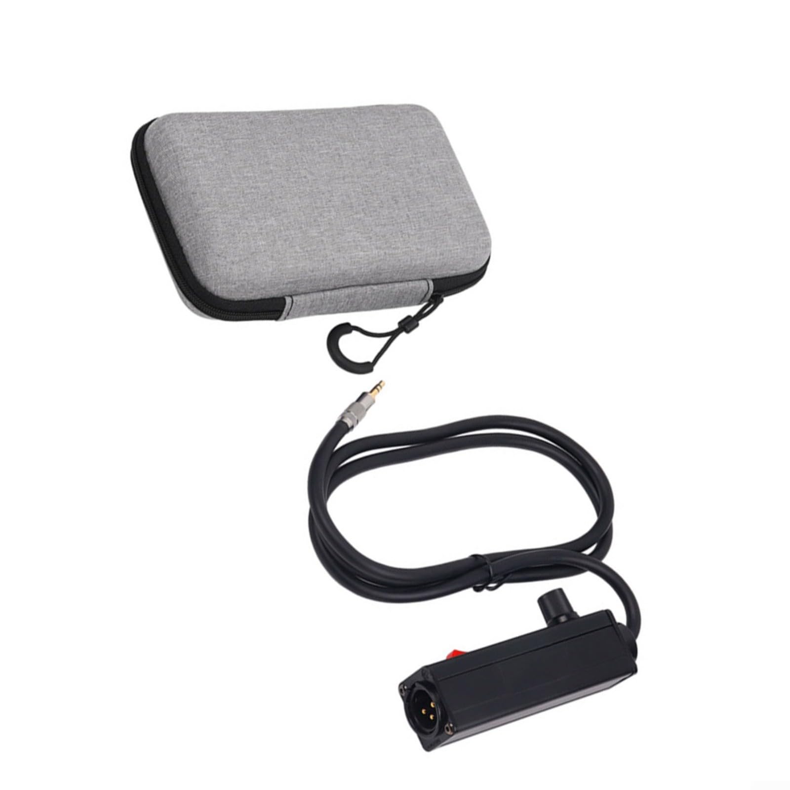 Trasformatore isolatore audio bilanciato da 3,5 mm a XLR, riduzione del rumore, ronzio per eliminatore per registrazione professionale in studio, audio dal vivo e sistemi audio domestici, nero