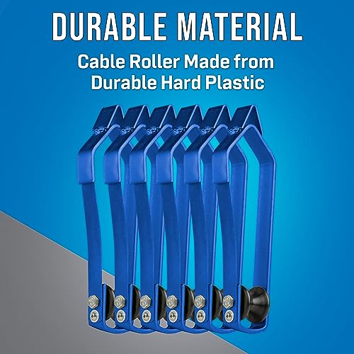 Rouleaux de câble Jonard Tools CR-150/6 robustes en acier pour lignes 2.5 cm