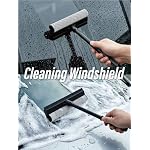 2 in1 Window Squeegee for Car, Window Cleaning Tool with 16inch Long Handle - Image 5