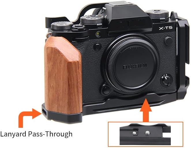 Miniatura 9 de Soporte de placa en L de liberación rápida, agarre de mano para cámara Fuji XT5 Grip para Arca Swiss trípode Head Tablero especial en forma de L de