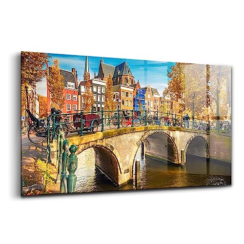 Peinture murale décorative verre Wallfluent pour salon moderne 100x50cm