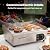 VEVOR Commercial Electric Griddle, 22", 1600W Countertop Flat Top Griddle, Stainless Steel Teppanyaki Grill w/Non Stick Iron Cooking Plate, 122-572? Adjustable Temp Control 2 Shovels & Brushes, 110V