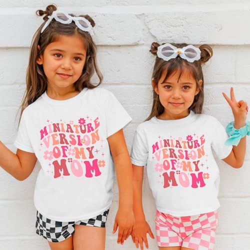 Image of BeWithYou Flower Girl Shirt Cute Preppy Shirts for Girls Funny Letter Print T Shirt Floral Kids Graphic Summer Tees Tops