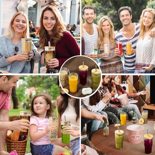 Bubble Tea Becher Alink 2er Set 650 ml Glasbecher