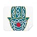 Egypt Pattern Hand Red Eye Art Pattern Cleaning Cloth Screen Cleaner 2pcs Suede Fabric