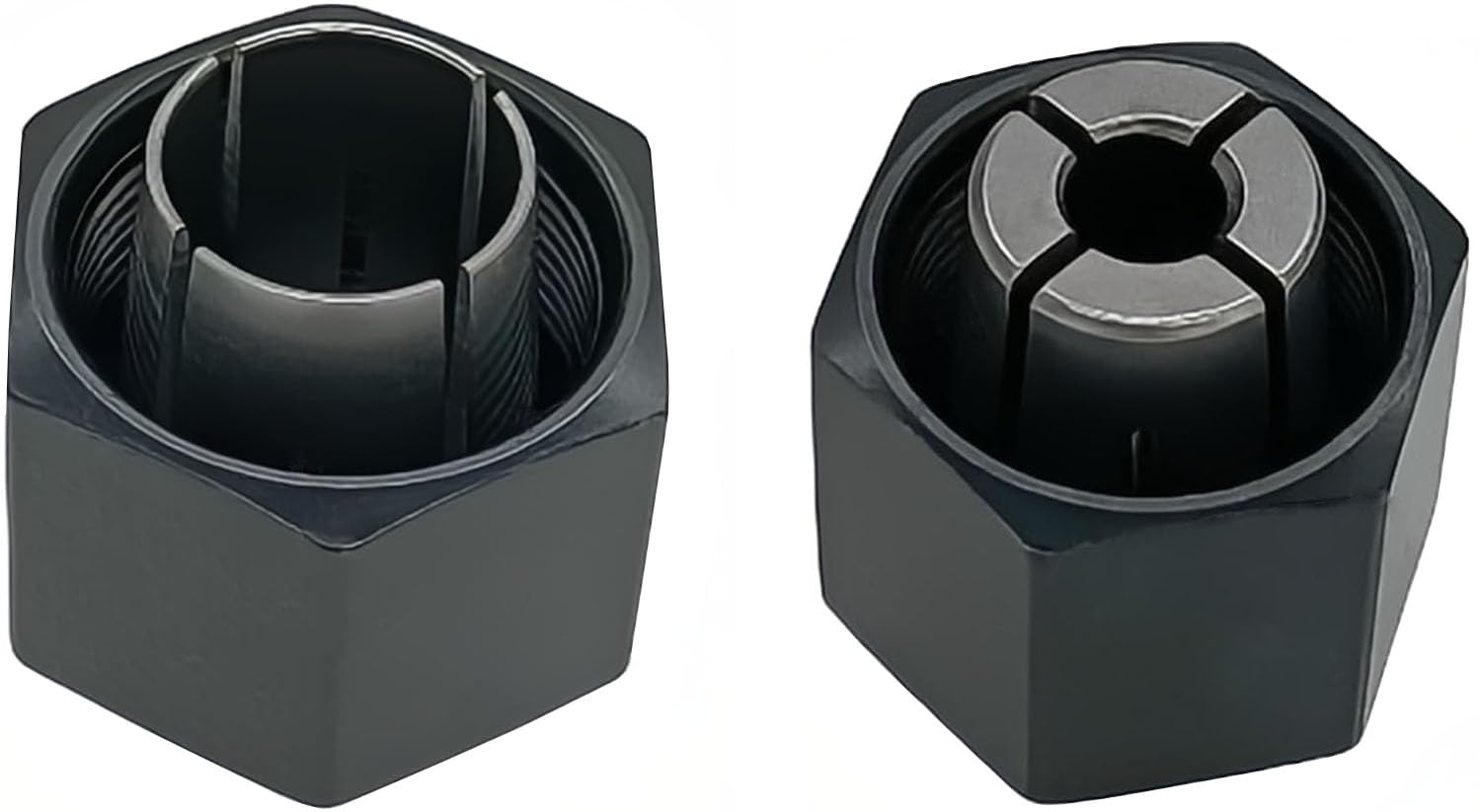 1/4" and 1/2" Router Collet Kit replace For Dewalt 326286-04 326286-03 Boschh 2610906283 2610906284 Hitachi 323-293 323-421 Big Horn 19691 19693 &
