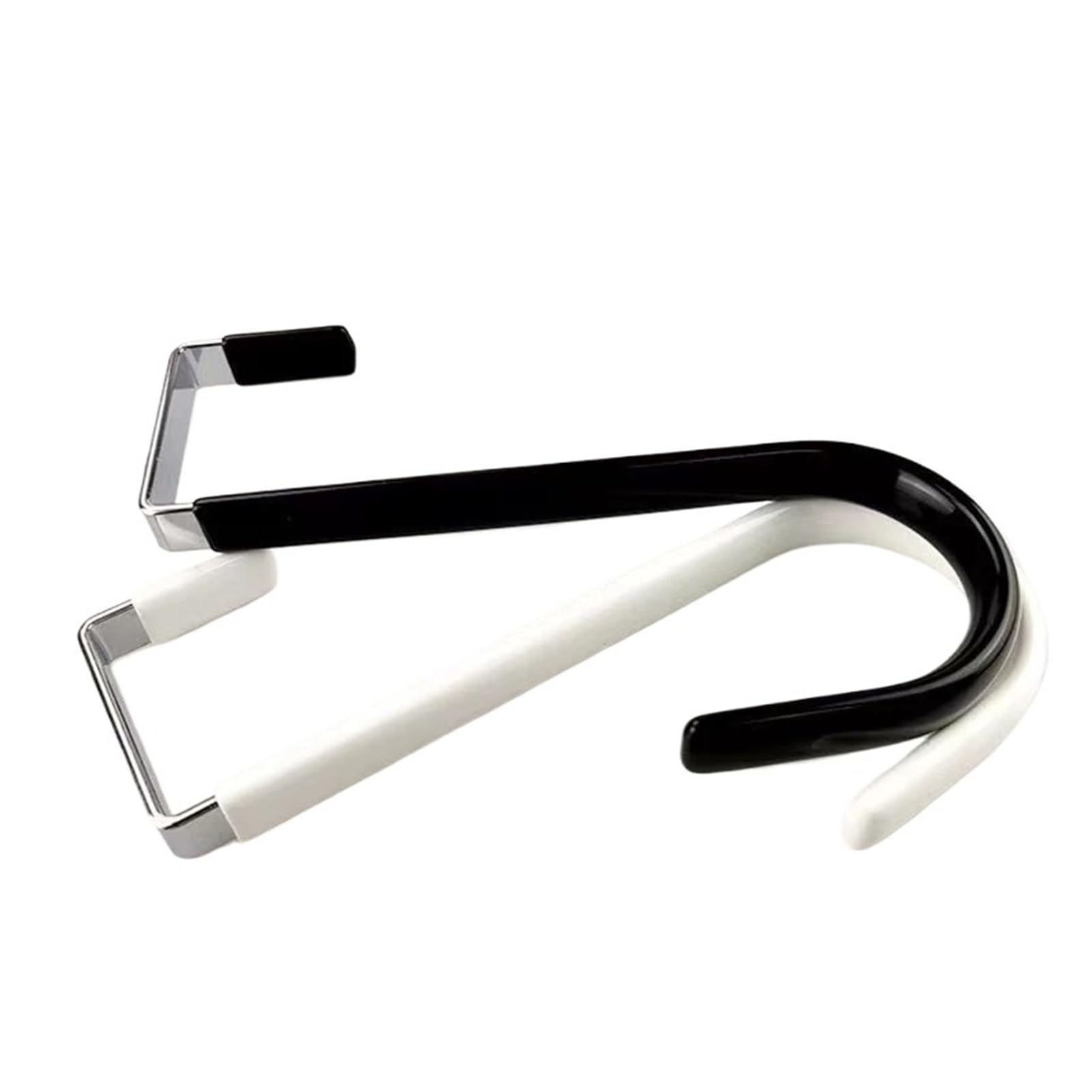 BARRINS Over The Door Hooks Door Hook High Manganese Steel + PVC Anti Slip Impregnation Cupboard Hanger Coat Rack Storage Organizer Home Accessor(Black)