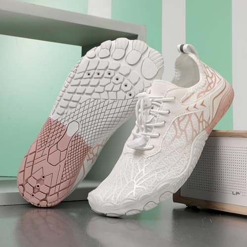 Image of Hike Barefoot Shoes Womens Men,Unisex Barefoot Water Shoes Breathable, Anti-Slip Hiking Footwear for Athletic Wide Toe Shoe Footwear for Hiking, Walking, Running, Yoga, and Water Sports