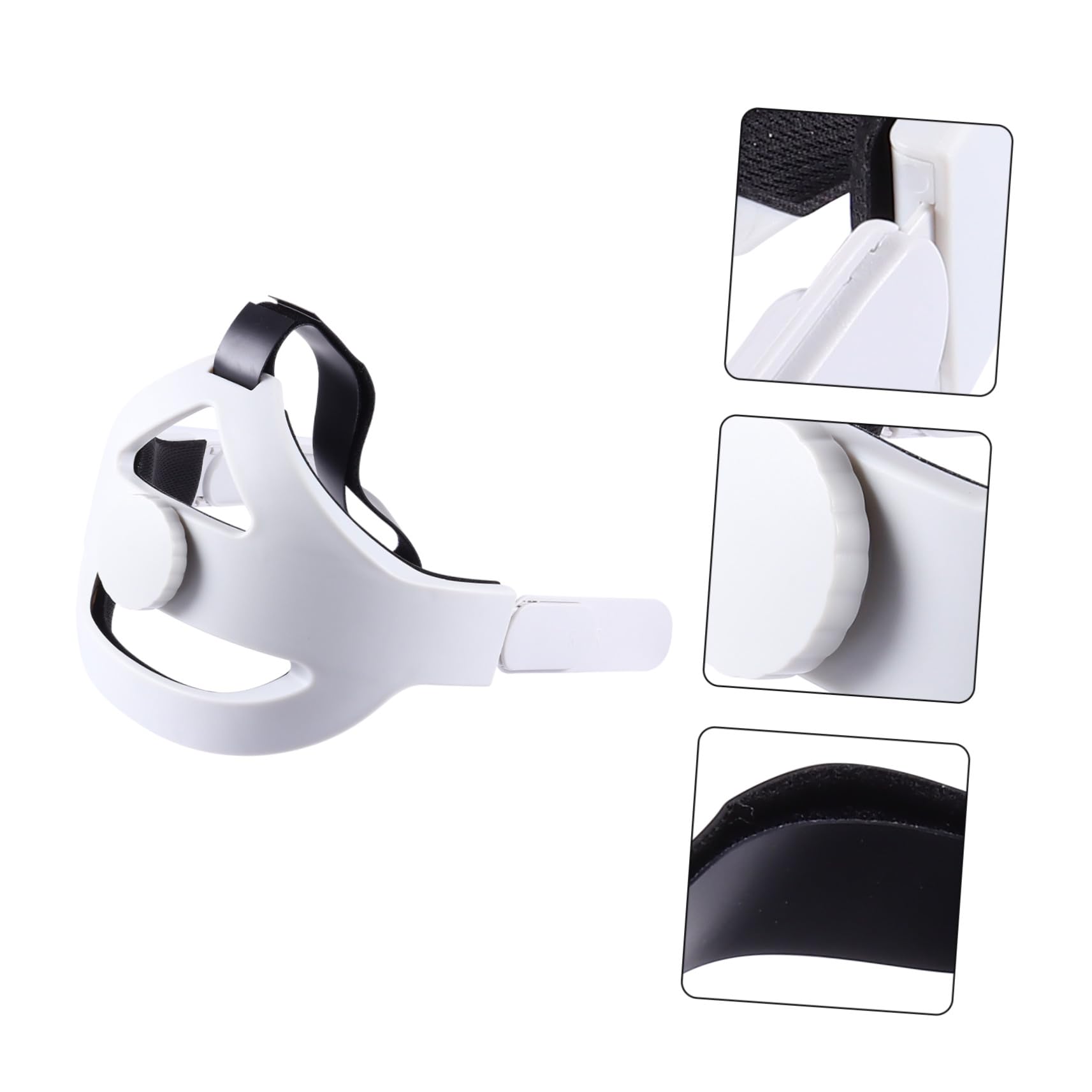 Verstellbares VR Headset Kopfband mit Rutschfestem Support Drehbar Leichter Abs Materialmix für Komfortabel und Langlebig Kompatibel mit VR Zubehör