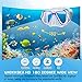 Greatever Dry Snorkel Set,Panoramic Wide View Anti-Fog Scuba Diving Mask,Professional Snorkeling Gear for Adults Kids