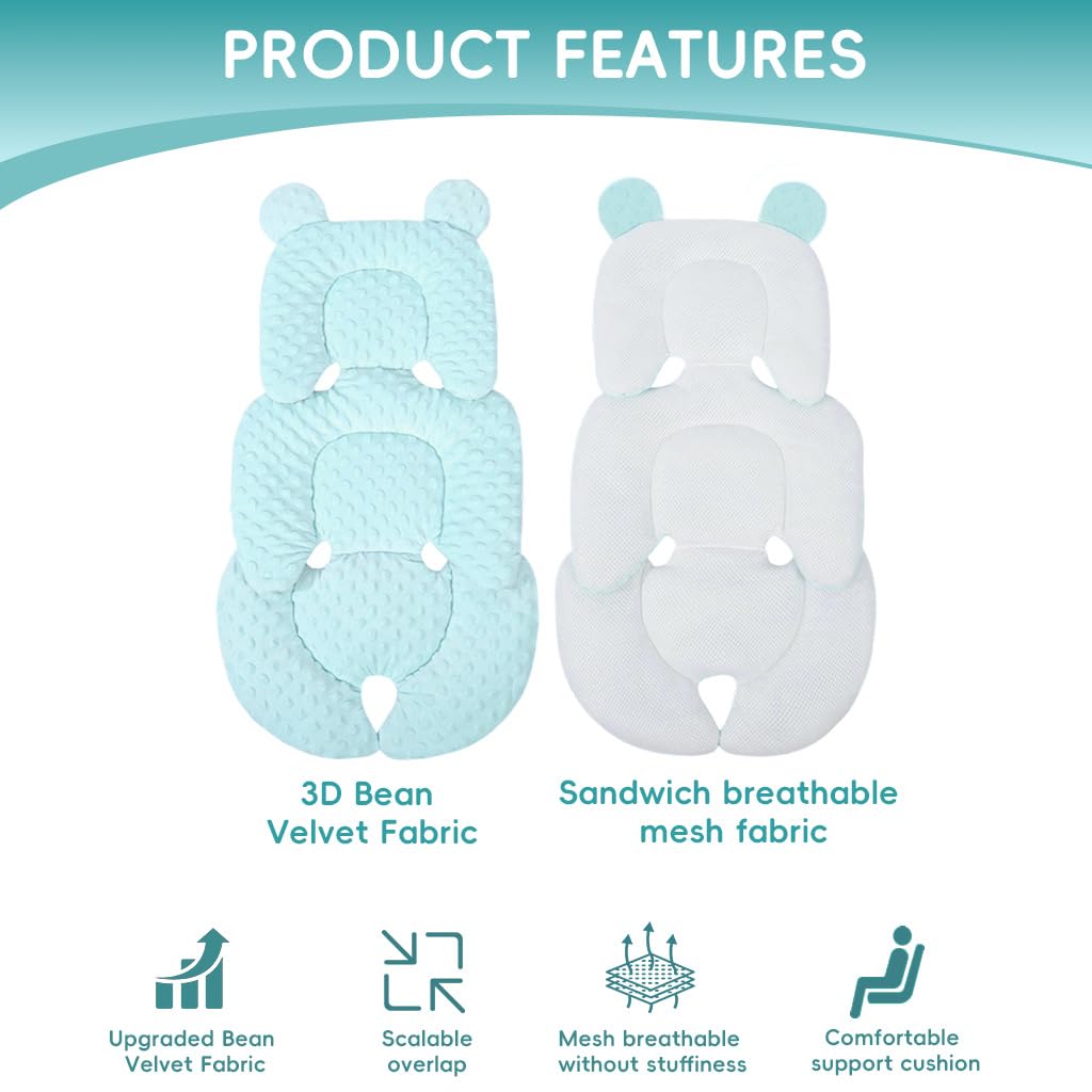 SNOWIE Soft® 67 * 38CM Baby Car Seat Cushions Baby Stroller Seat Pad 3
