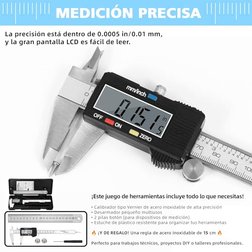 Vernier Metálico 14 Imagen adicional