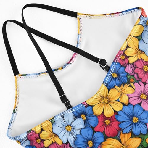 KLL Girls Swimsuit 1-Piecing Beach Swimwear Girls Bathing Suits4