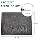 JanYoo Katzenstreu Matte, 40 x 30 cm PVC Wasserdichte Katzenmatte Katzenklomatte Katzenklo mit Rutschfester, Matte Katzentoilette für Litter Catcher, Urinwasserfest (Grau)