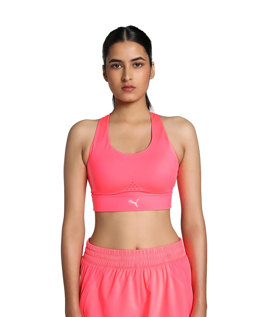 Puma Womens Pwr Breathe Sports Bra Orange