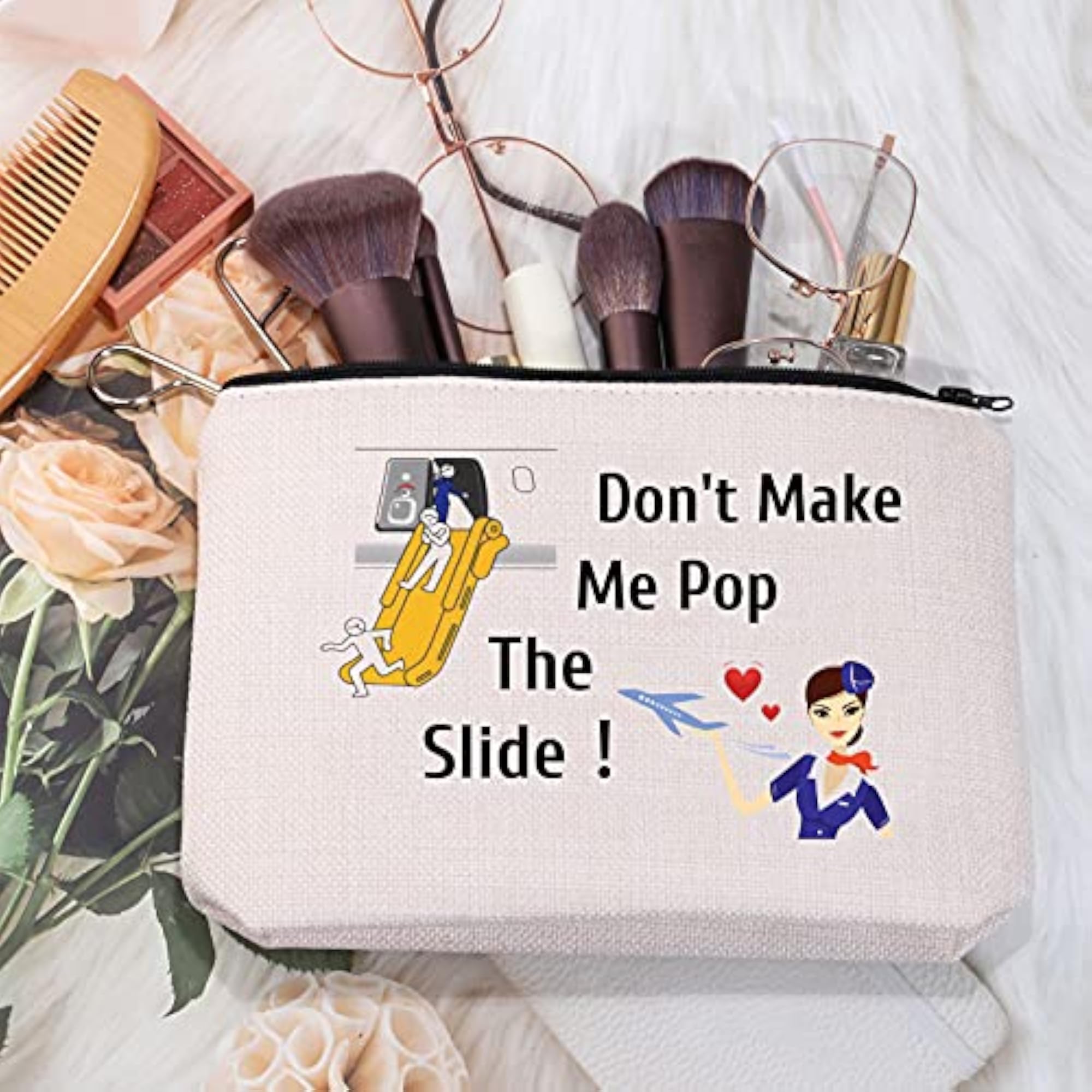 Air Stewardess Cosmetic Bag, Flight Attendant Gift