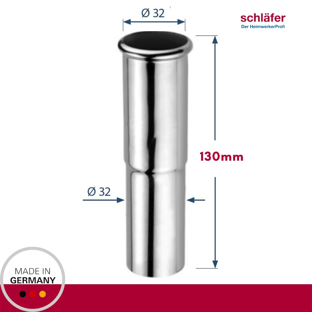 SANITOP-WINGENROTH - Tubo Regolabile A Collegamento A Sifone Lavabo Con Scarico 1 1 4 X 32 X 200 Mm 22162 7 - Foto 6