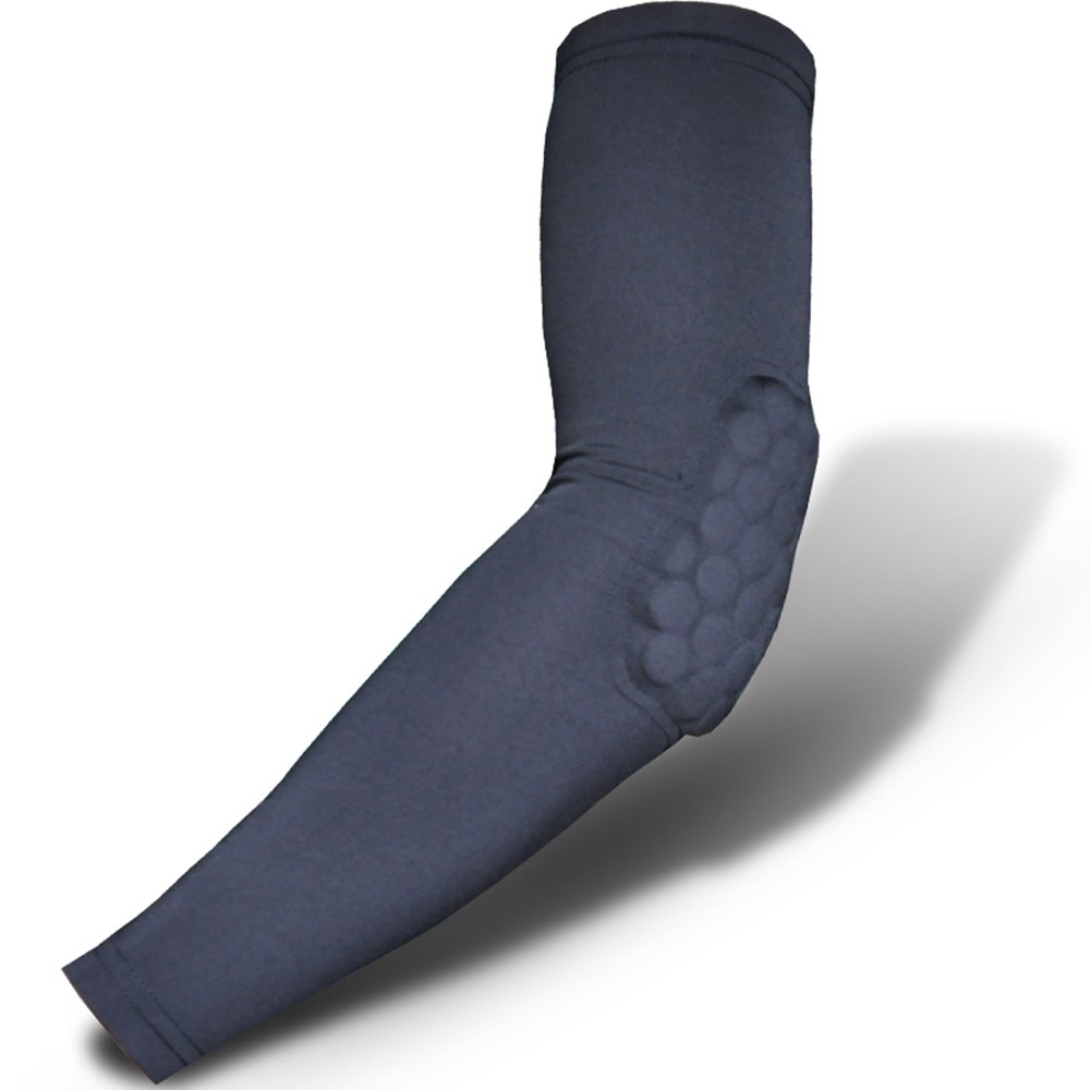 Honeycomb Pad Crashproof Cycling Basketball Shooting Arm Sleeve Elbow Support