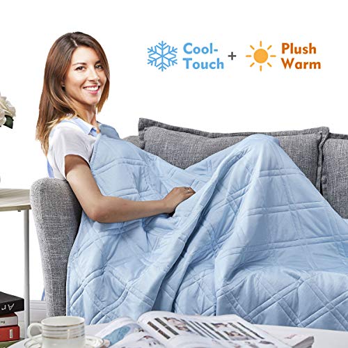APSMILE Reversible Throw Blanket for Couch, Sofa, Bed - Summer Cool Touch