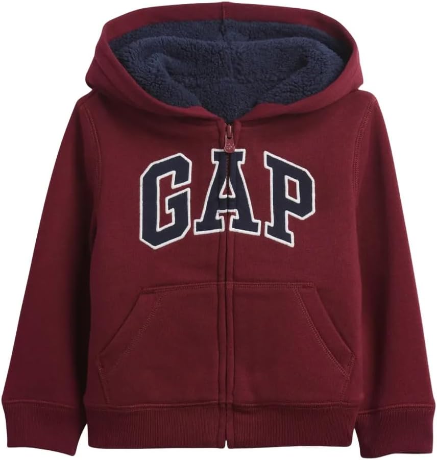 GAP Baby Boys' Cozy Logo Full Zip