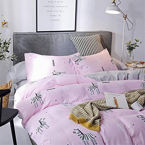 Housse de couette en microfibre confortable et douce parure 4 pièces - 3
