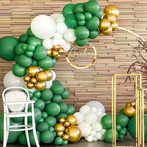 Image of CANREVEL Metallic Gold Balloons - 100pcs Different Sizes 15 /10 /12 /18 Inch Chrome Gold Latex Balloons Garland Arch Kit for Birthday Party Graduation Baby Shower Wedding Holiday Balloon Decoration